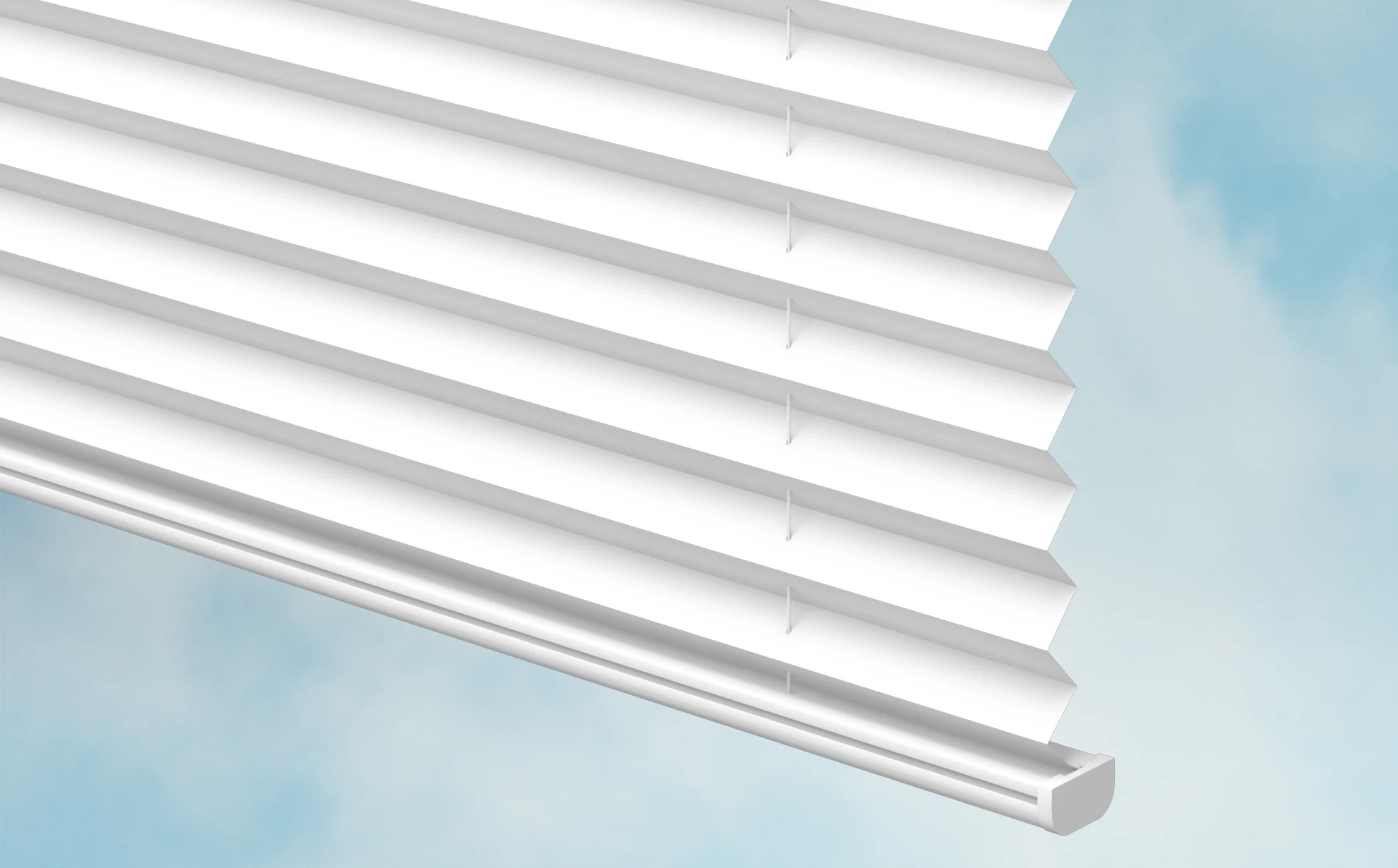 Plissee Faltenstruktur im Querschnitt